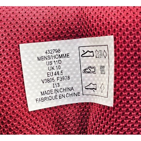 NWOB Lands End Men's Black & Red Fabric Suede Leather Hiking Boots Sz 11D 2704 - Picture 8 of 16